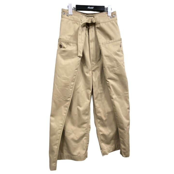楽天市場】【中古】ANREALAGE ワイドチノパン ベージュ サイズ：M 