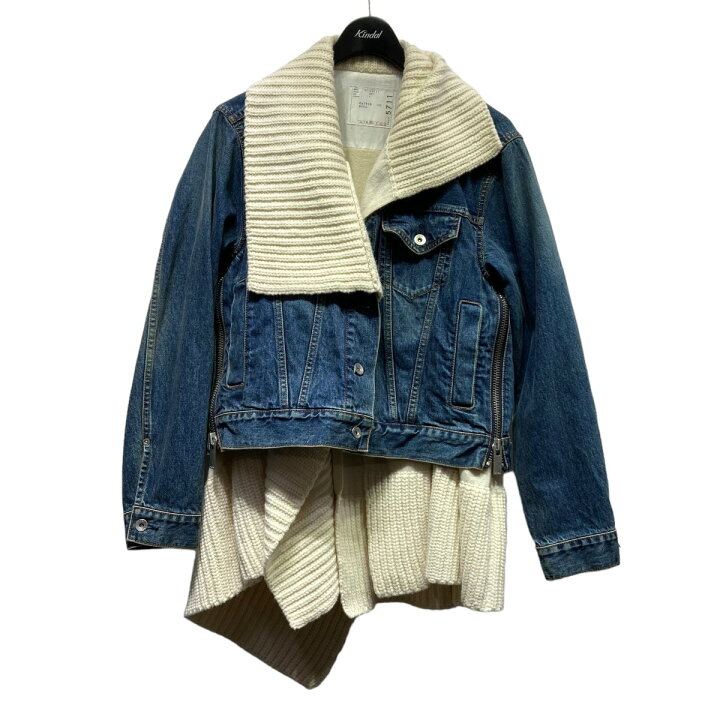 楽天市場】【中古】sacaiデニム×ニットドッキングジャケット 21-05711  
