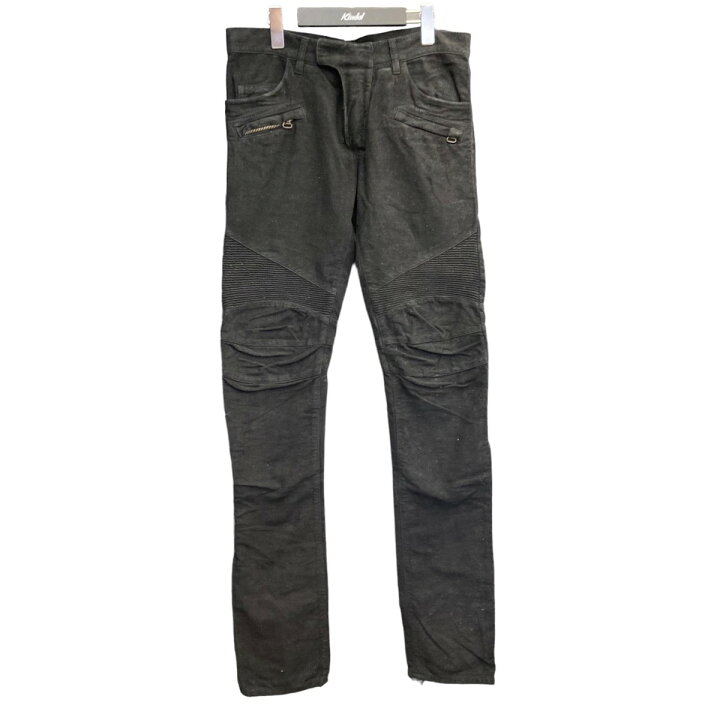 楽天市場】【中古】BALMAIN 2010AW モールスキンコーティングバイカー 