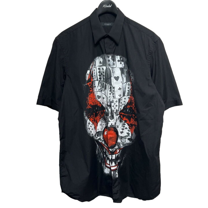 楽天市場】【中古】GIVENCHY ピエロトランプ半袖シャツ ブラック 