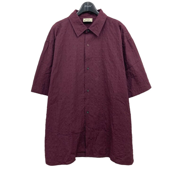 楽天市場】【中古】ACNE STUDIOS 半袖シャツ ボルドー サイズ：50 