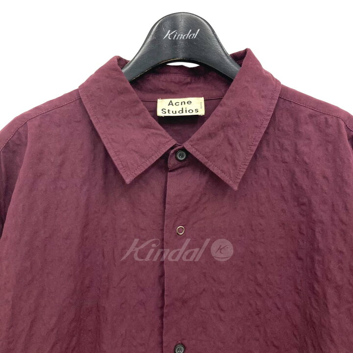 楽天市場】【中古】ACNE STUDIOS 半袖シャツ ボルドー サイズ：50 