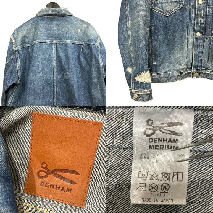 楽天市場】【中古】DENHAM ｢TRACE 010｣ユーズド加工デニムジャケット 