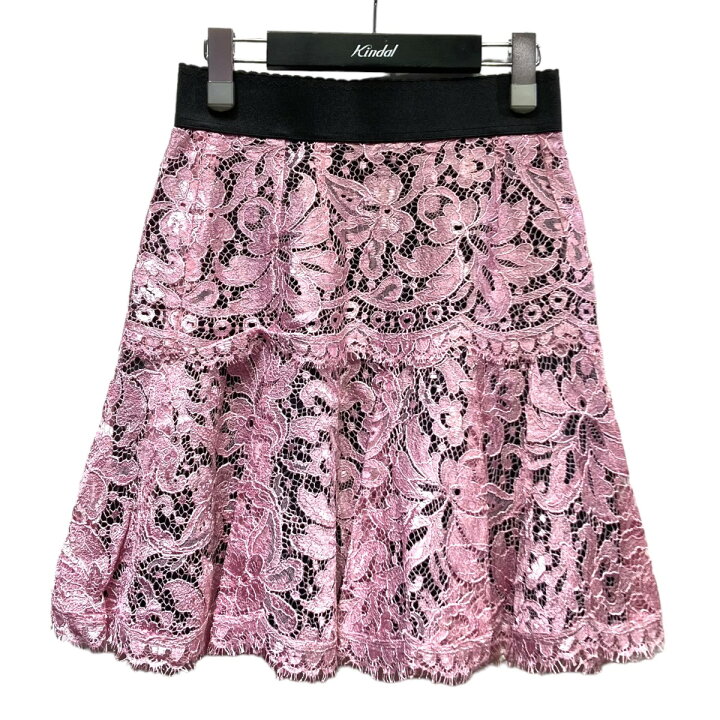 楽天市場】【中古】DOLCE＆GABBANAレーススカート F4AVOT ピンク 