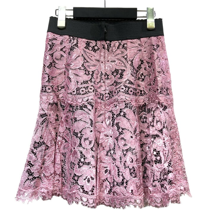 楽天市場】【中古】DOLCE＆GABBANAレーススカート F4AVOT ピンク 