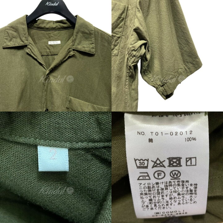 楽天市場】【中古】COMOLI ベタシャン オープンカラーシャツ T01-02012 