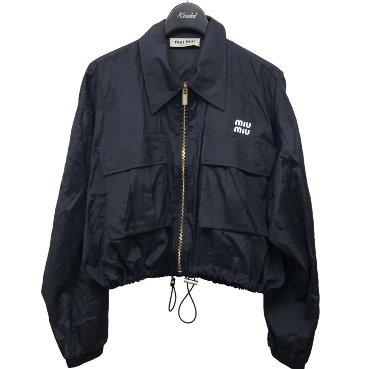 楽天市場】【中古】miu miu テクニカルシルクブルゾン ジャケット  
