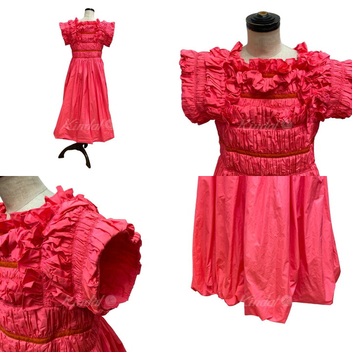 楽天市場】【中古】Molly Goddardフリル ワンピース ピンク サイズ：38 