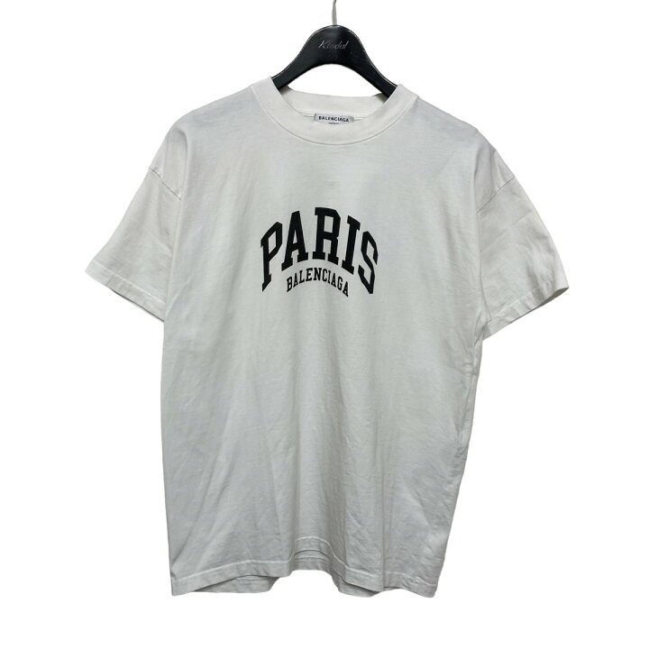 楽天市場】【中古】BALENCIAGAPARISロゴTシャツ ホワイト サイズ：XS 