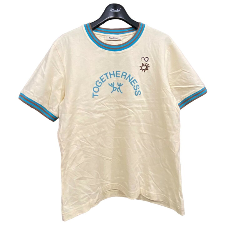楽天市場】【中古】WALES BONNER プリントリンガーTシャツ イエロー  