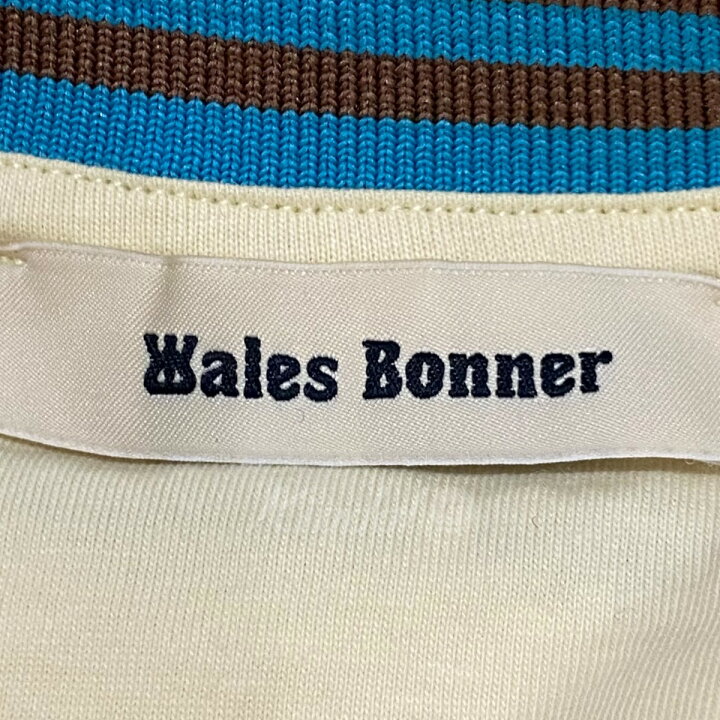 楽天市場】【中古】WALES BONNER プリントリンガーTシャツ イエロー  