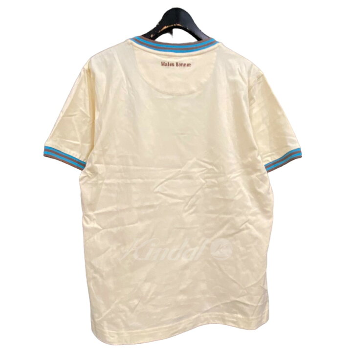 楽天市場】【中古】WALES BONNER プリントリンガーTシャツ イエロー 