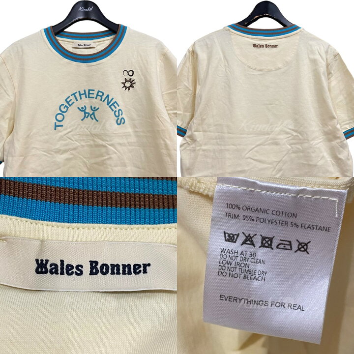 楽天市場】【中古】WALES BONNER プリントリンガーTシャツ イエロー 