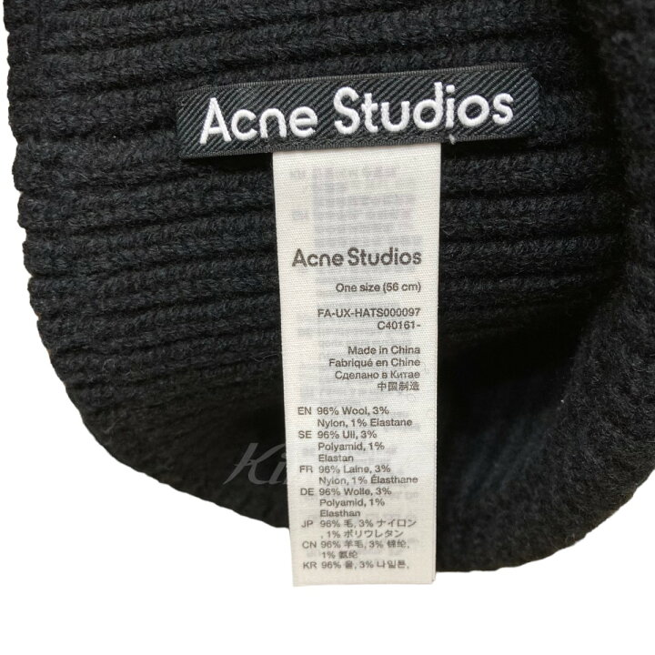 楽天市場】【中古】ACNE STUDIOS FA-UX-HATS000097 リブニットヘッド  
