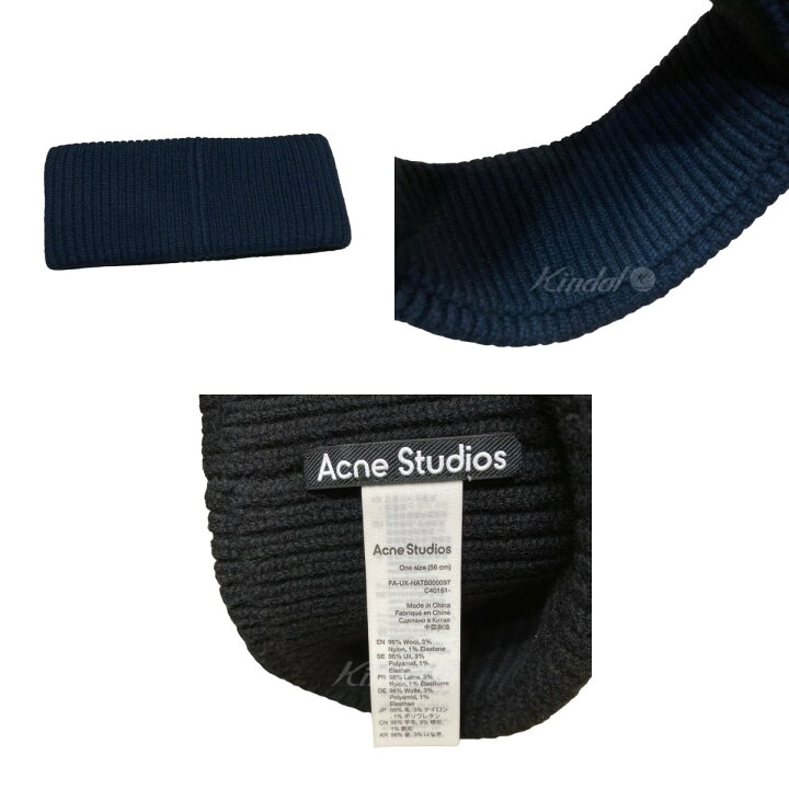 楽天市場】【中古】ACNE STUDIOS FA-UX-HATS000097 リブニットヘッド  
