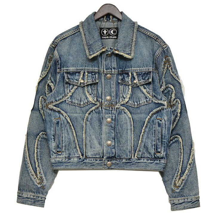 楽天市場】【中古】THUG CLUB TRIBAL DENIM JACKET トライバルデニム  