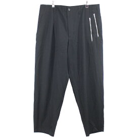 【中古】YOHJI YAMAMOTO pour homme　左サイド ポケット ジップ パンツ ブラック サイズ：6 【150324】（ヨウジヤマモトプールオム）