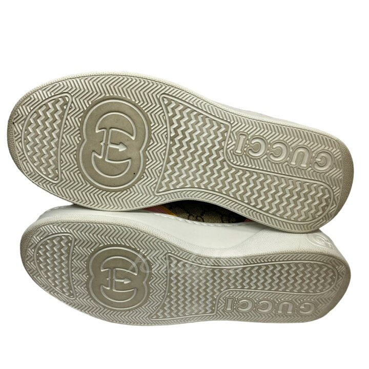 楽天市場】【中古】GUCCIスニーカー 726850 ホワイト×ピンク×ベージュ 