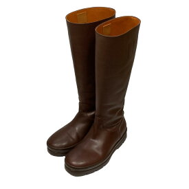 【中古】THE ROW　｢Billie leather knee boots｣ ロングレザーブーツ ワインレッド サイズ：36 【150324】（ザ ロウ）
