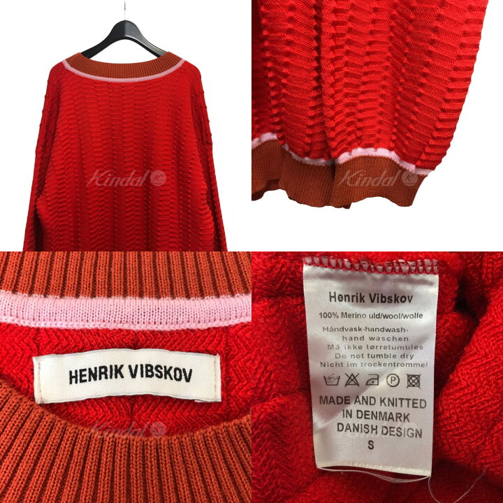 楽天市場】【中古】HENRIK VIBSKOV ニット レッド サイズ：S 【160324 
