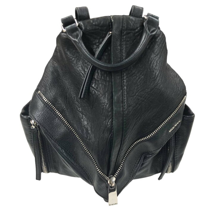楽天市場】【中古】DIESEL「Le Zipper Le Mhonic」 レザーバックパック 