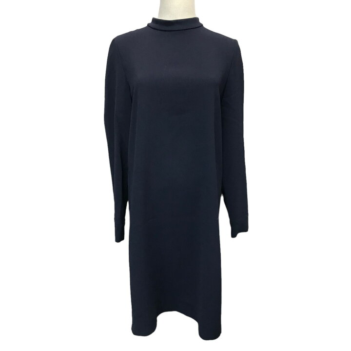楽天市場】【中古】Max Mara Studio バックフリルワンピース ネイビー 
