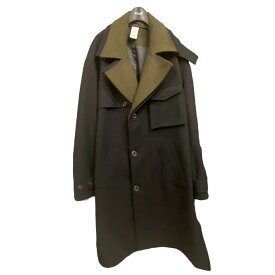 【中古】MAISON SPECIAL×ZARA　モックコート ブラック×オリーブ サイズ：L 【160324】（メゾンスペシャル×ザラ）