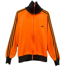 【中古】adidas　トラックジャケット オレンジ×ブラック サイズ：3号 【160324】（アディダス）