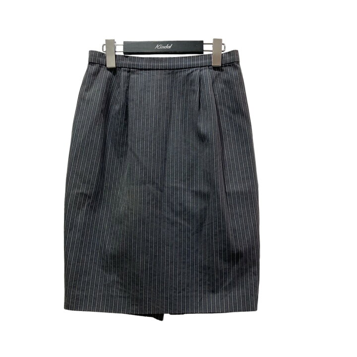 楽天市場】【中古】miu miu ストライプスカート グレー サイズ：42  