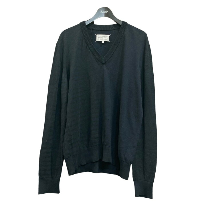 楽天市場】【中古】Maison Margiela 10 エルボーパッチニット ネイビー 