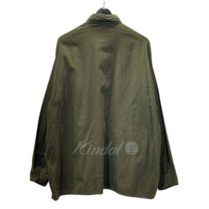 COMOLI（コモリ）ベタシャン CPOシャツ オリーブ サイズ3