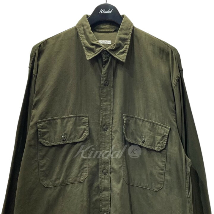 楽天市場】【中古】COMOLI ベタシャンCPOシャツ T01-02011 グリーン 