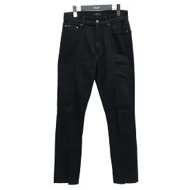 【中古】POLO RALPH LAUREN　high-waisted denim jeans　裾スリットデニムパンツ　211880949001 ブラック サイズ：28 【170324】（ポロラルフローレン）