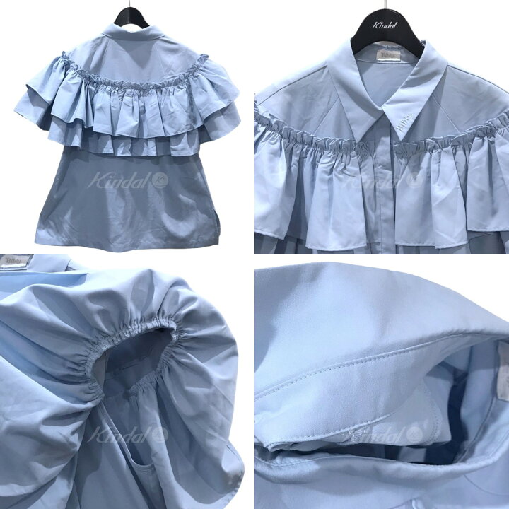 楽天市場】【中古】Bibiy．襟ロゴ刺繍フリルシャツ LYON FRILL and 