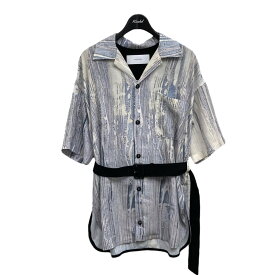 【中古】MURRAL　「Baum shirt with waist belt」 総柄ブラウス グレー サイズ：Free 【170324】（ミューラル）