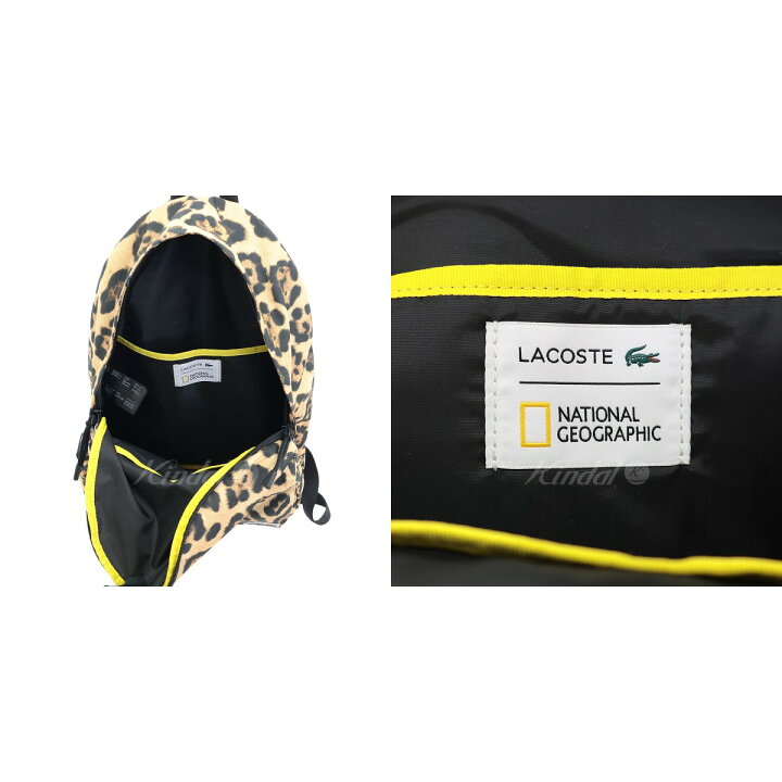 楽天市場】【中古】LACOSTE レオパード柄バックパック リュックサック 