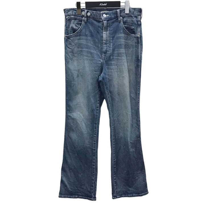 楽天市場】【中古】BASICKSハート刺繍加工フレアデニムパンツ 5672-14 