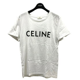 【中古】CELINE　プリントTシャツ 2X314916G ホワイト サイズ：S 【170324】（セリーヌ）