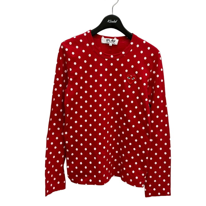 PLAY COMME des GARÇONS ドット柄長袖Tシャツ L｜長袖