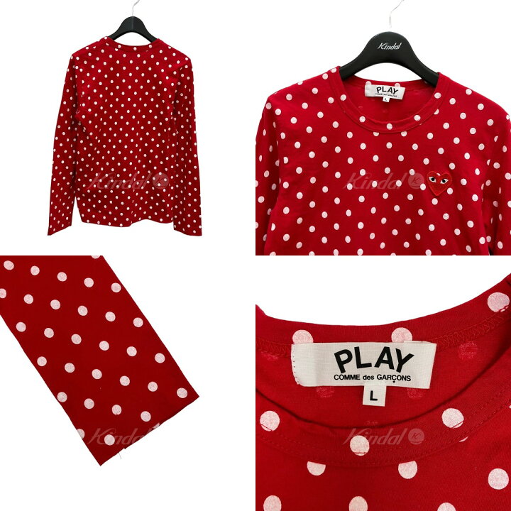 楽天市場】【中古】PLAY COMME des GARCONS ドット柄長袖Tシャツ AZ 