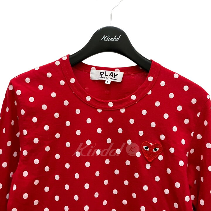 楽天市場】【中古】PLAY COMME des GARCONS ドット柄長袖Tシャツ AZ 