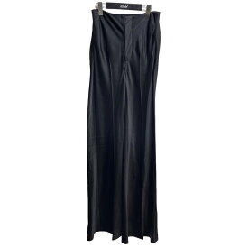 【中古】Maison Margiela 10　2022AW サテンフレアレグパンツ ブラック サイズ：36 【180324】（メゾンマルジェラ10）