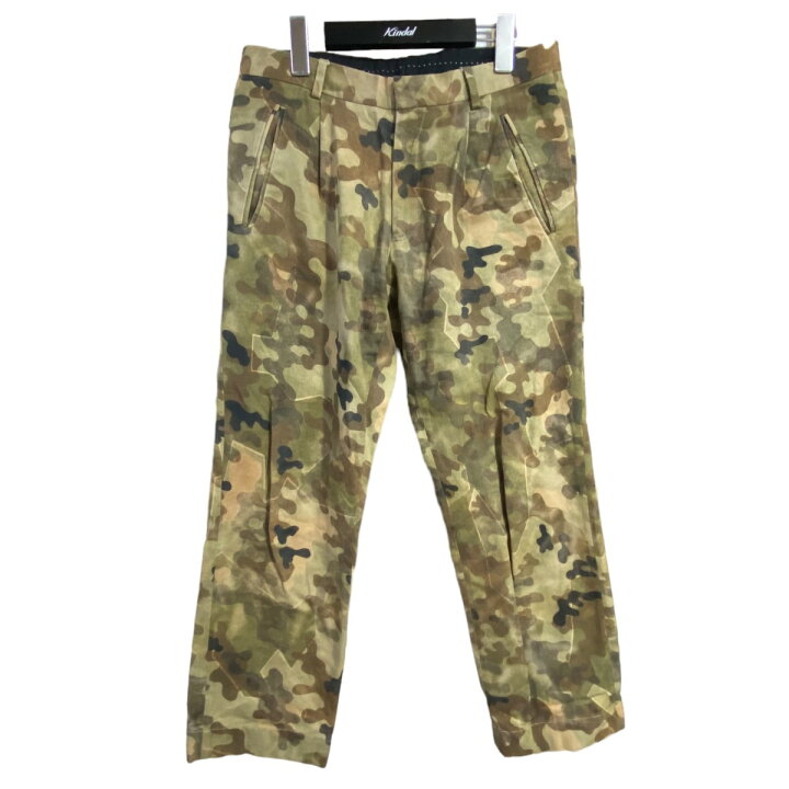 楽天市場】【中古】DRIES VAN NOTEN カモ柄パンツ グリーン×ブラウン 