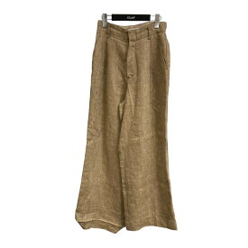 【中古】TODAYFUL　22SS「TUCK LINEN TROUSER」リネンパンツ ベージュ サイズ：36 【180324】（トゥデイフル）