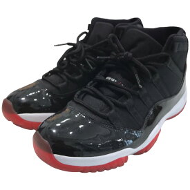 【中古】NIKE　｢AIR JORDAN 11 RETRO｣ハイカットスニーカー 378037 010 ブラック×バーシティーレッド サイズ：27．5cm 【190324】（ナイキ）