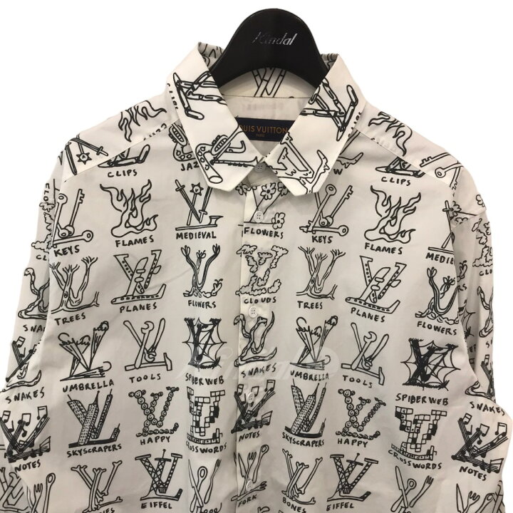 男女兼用 Louis Vuitton ロゴサテンシャツ 長袖