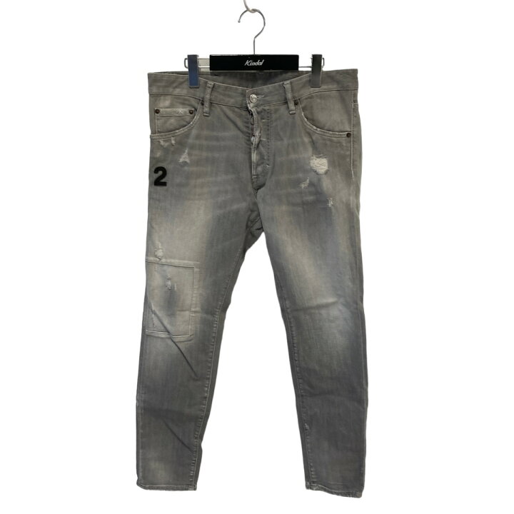 楽天市場】【中古】DSQUARED2 ダメージ スキニー デニムパンツ グレー  