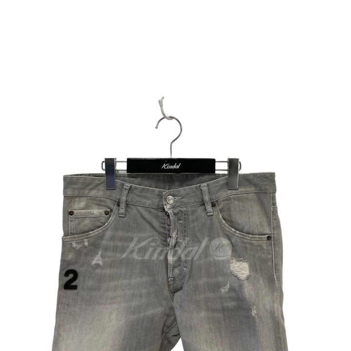 楽天市場】【中古】DSQUARED2 ダメージ スキニー デニムパンツ グレー  