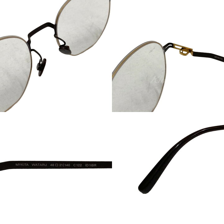 楽天市場】【中古】MYKITA WATARU 眼鏡 gold／dark brown 