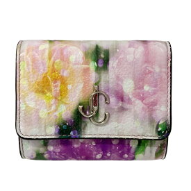 【中古】JIMMY CHOO　JC Micro Clutch Bag チェーンミニバッグ パープル×ホワイト サイズ：- 【190324】（ジミーチュウ）